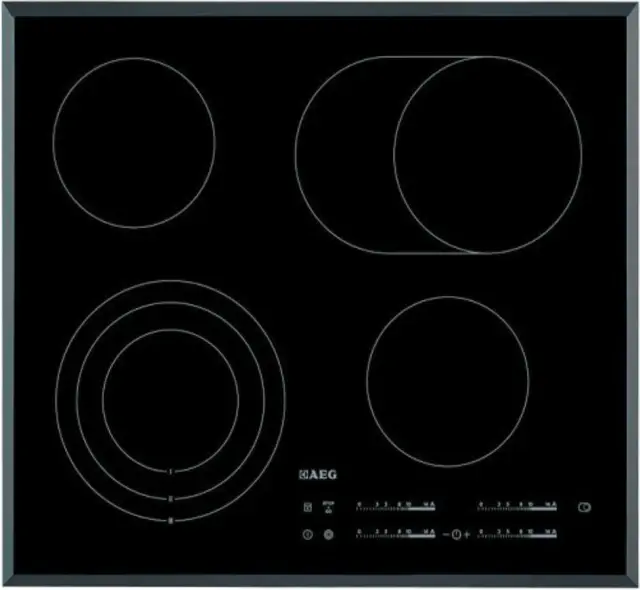 AEG HK654070FB 3000 Radiant Hob Κεραμική Εστία Αυτόνομη με Λειτουργία Κλειδώματος Π60cm