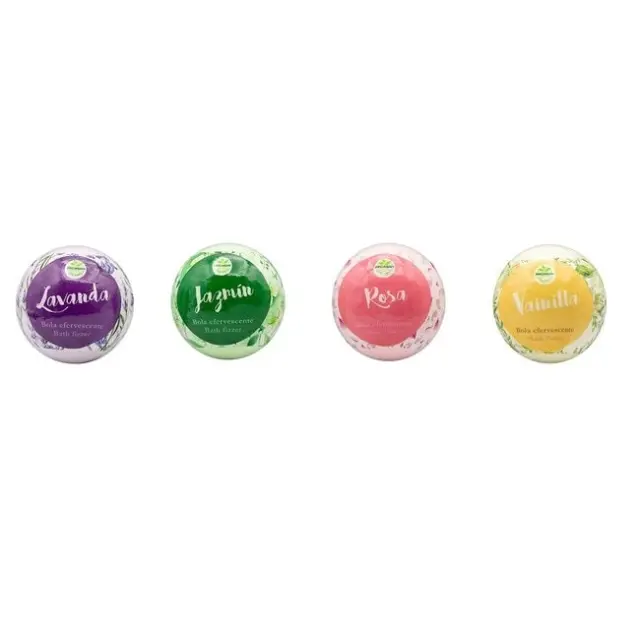 Becasan Bodycare Bath Bombs Λεβάντα, Τριαντάφυλλο, Γιασεμί, Βανίλια