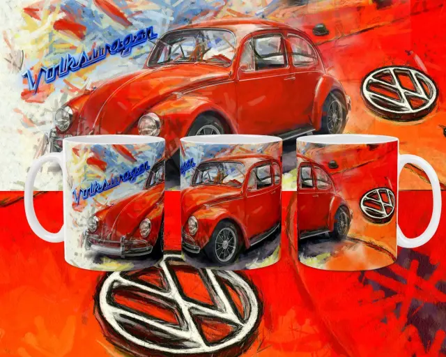 κούπα αυτοκίνητο car κόκκινο beetle κεραμική 330ml με συσκευασία δώρου " με δυνατότητα προσθήκης ονόματος η ευχές