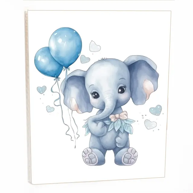 Άλμπουμ pocket με θήκες για 40 φωτογραφίες 15Χ21 blue elephant 06