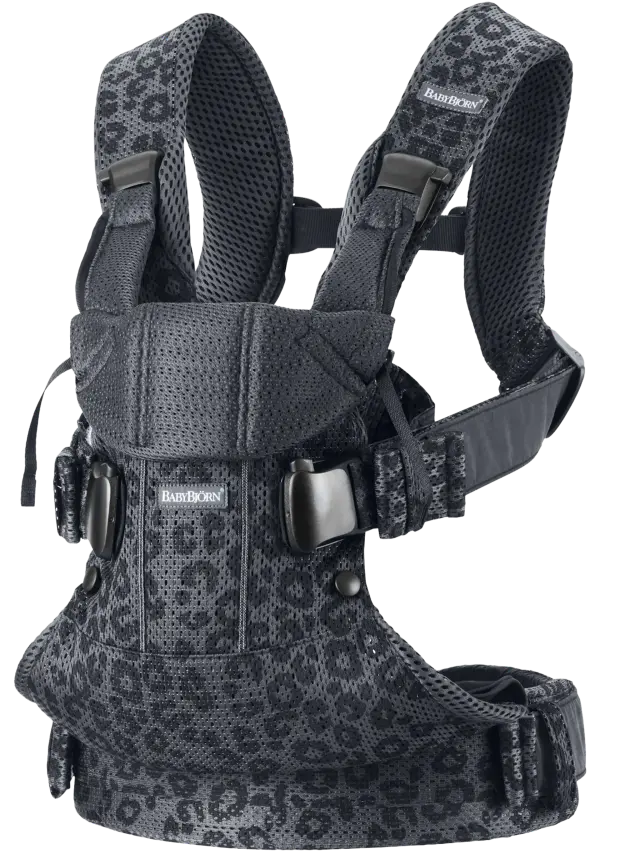BabyBjörn Μάρσιπος One 3D Mesh, Anthracite/Leopard - 1408-098078E1