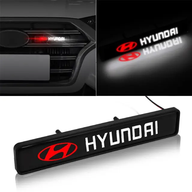 Φωτιζόμενο λογότυπο led για την μάσκα - Hyundai