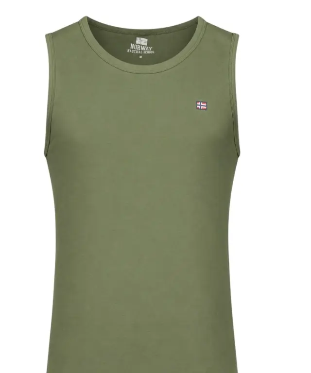 Norway Nautical School - Ανδρικό T-shirt Αμάνικο 845910-ARMY Χακί