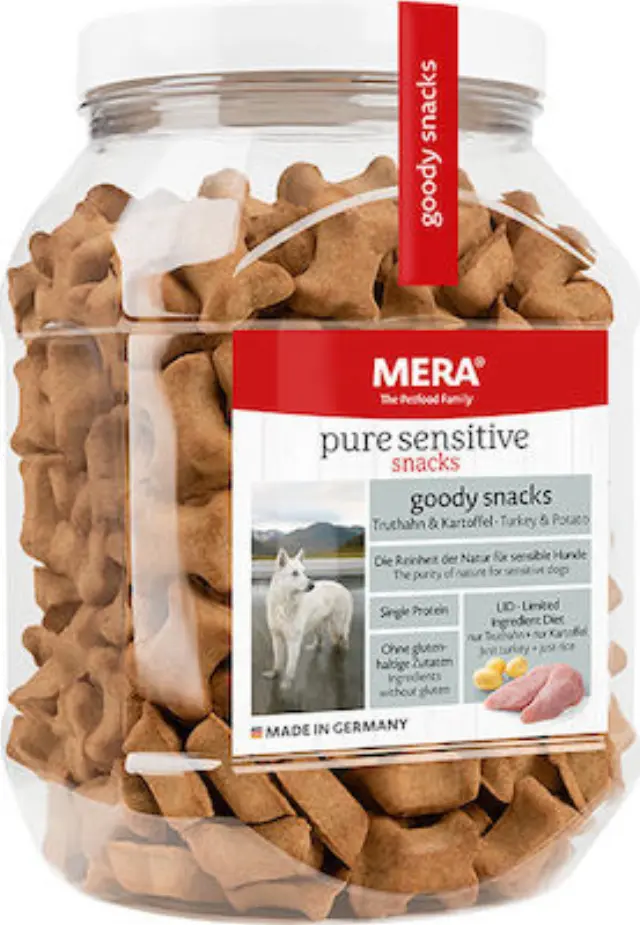 Meradog Pure Sensitive Goody Snack Γαλοπούλα + Πατάτα 600g