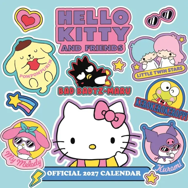 HMEΡΟΛΟΓΙΟ ΤΟΙΧΟΥ HELLO KITTY AND FRIENDS 30X30 2027 CALENDAR DAN2727527