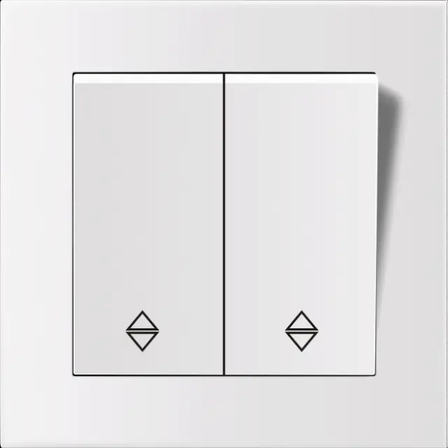 Entac 106+6 Arnold Recessed alternative switch White 15.005.0102