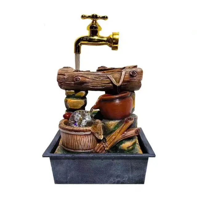 Διακοσμητικό Συντριβάνι Feng Shui - Resin craft bonsai running water ornament 0161040