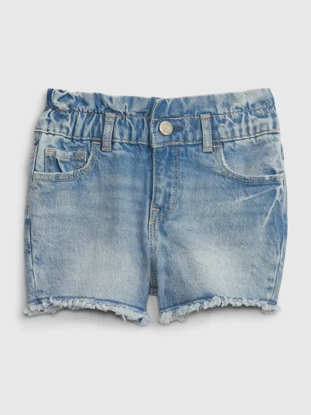 Νηπιακό Just Like Mom Denim Σορτς με Washwell light wash