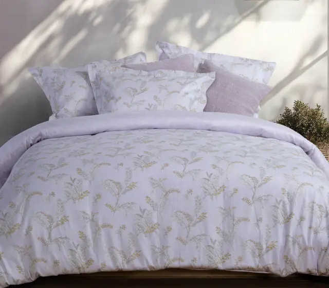 ΣΕΤ ΣΕΝΤΟΝΙΑ ΒΑΜΒΑΚΟΣΑΤΕΝ KING SIZE VENDORA 270X280 NEF-NEF HOMEWARE LILAC
