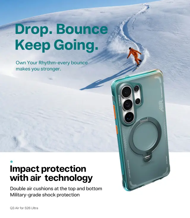 Torras Ostand Q3 Air, glacier sprint - Samsung Galaxy S26 Ultra 2