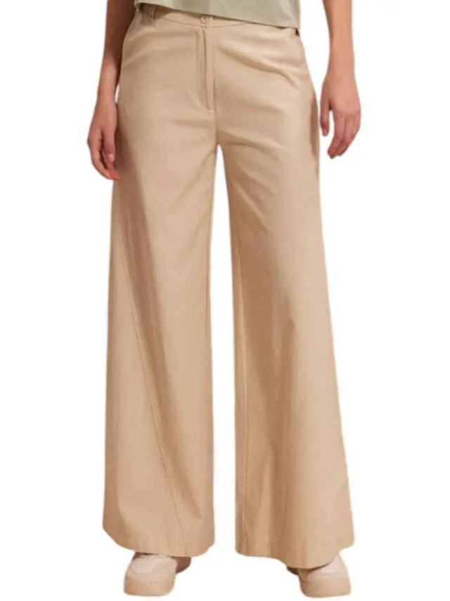 Namaste Γυναικείο Υφασμάτινο Παντελόνι Natural SS0125006 2