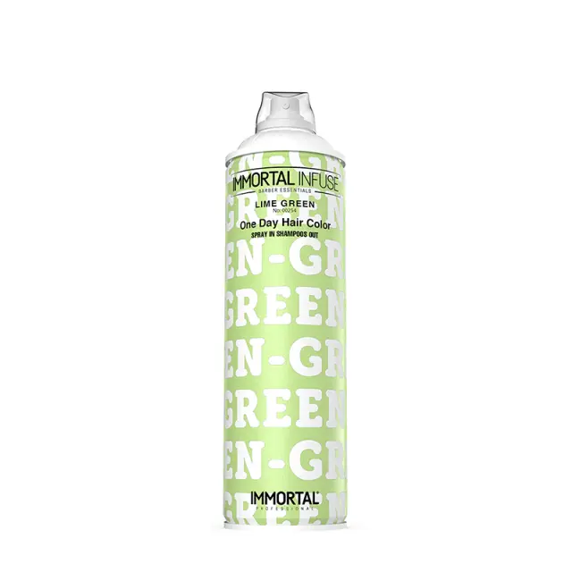 Immortal One Day Hair Color Spray – Lime Green 200ml