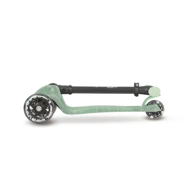 QPlay Sparkling Τρίτροχο Πατίνι με Φωτιζόμενες Ρόδες Green 3+ Ετών 2
