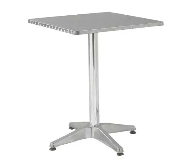 Τραπέζι PALMA Αλουμίνιο Silver 60x60 H.70cm