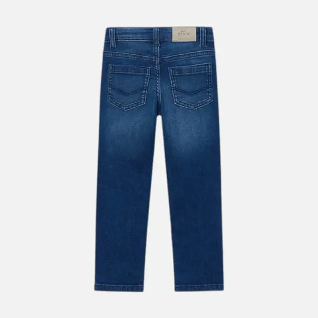 Mayoral Παντελόνι Τζιν Slim Fit Basic Τζιν Σκούρο για Αγόρι 2
