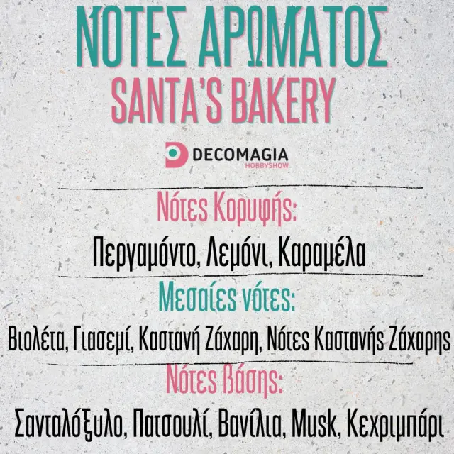 Άρωμα για κερί και σαπούνι 50ml, Santa's Bakery 2