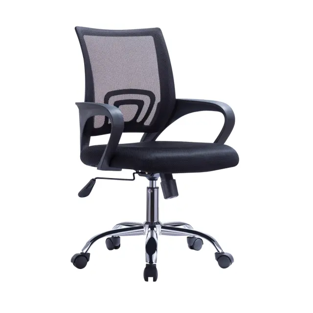 Πολυθρόνα BF2101-F Mesh Μαύρο 55x62x89/101cm