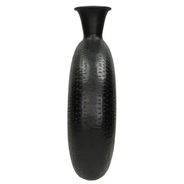 Βάζο Μαύρο Μέταλλο 34x12x41cm