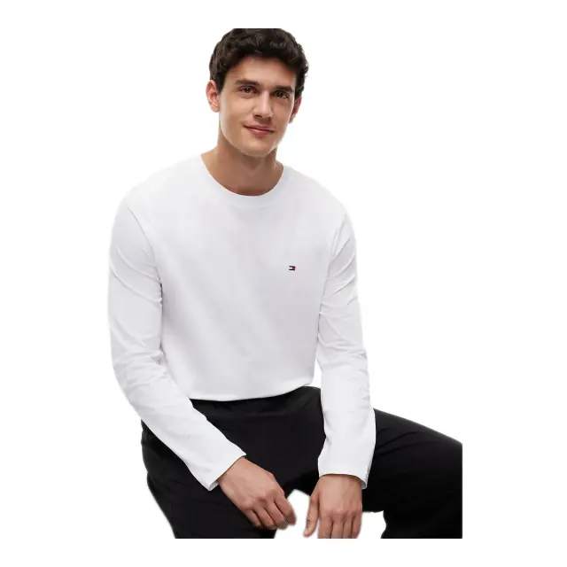 Tommy Hilfiger Ανδρική Πυτζάμα Signature Logo Waistband, Χρώμα Λευκό-Μαύρο 3