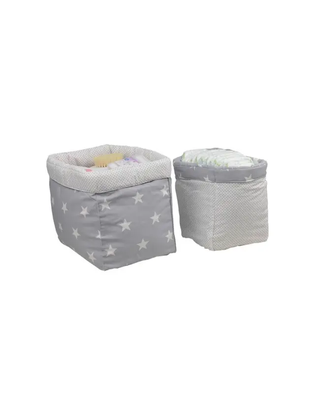 Bebe Stars Καλαθάκι Αποθήκευσης Stars (Σετ 2 Τεμάχια) (301-186)