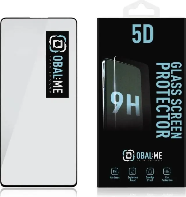 OBAL:ME 5D Glass Screen Protector for Samsung Galaxy S21 FE 5G Black