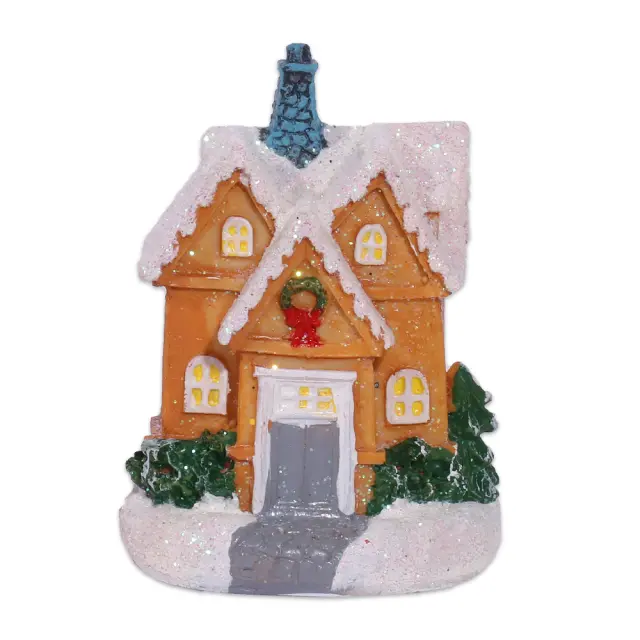 Artezan Christmas LED Table Top House Decoration Yellow 8.3*6.5*6cm 15.004.0229