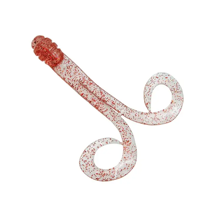 Χταποδάκι Tai Rubber Namida Double Curly Large #TWC08 Clear Red