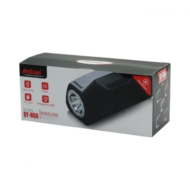 Andowl QY-H66 Ηχείο Bluetooth 6W με Ραδιόφωνο Μαύρο