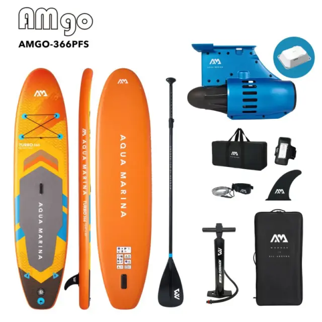 Aqua Marina AMgo Turbo 12'0" AG-25TU366 Φουσκωτή Σανίδα SUP 366cm με BlueDrive S 240W