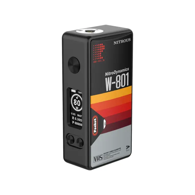 Nitrous Pocket Mod 80W Black Edition - Mechvape x Nitrous - VHS Dynamics