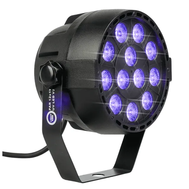 LIGHT4ME PAR 12x1W UV LED V2 ultraviolet spotlight party lighting light effect