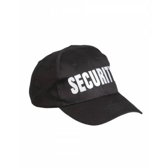Mil-Tec Baseball Cap Embroidered Security Black-Καπέλο/Τζοκευ Security Μαύρο - 01-Black-Μαύρο