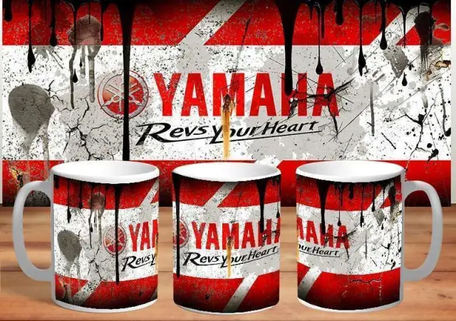 κούπα yamaha κεραμική 330ml λευκη με συσκευασία δώρου " με δυνατότητα προσθήκης ονόματος η ευχές (fx)