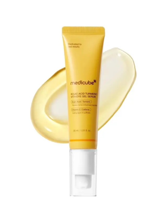 Medicube Kojic Acid Turmeric Vita Eye Gel Serum 30ml - Ορός Ματιών με Κοτζικό Οξύ για Μαύρους Κύκλους & Πρήξιμο