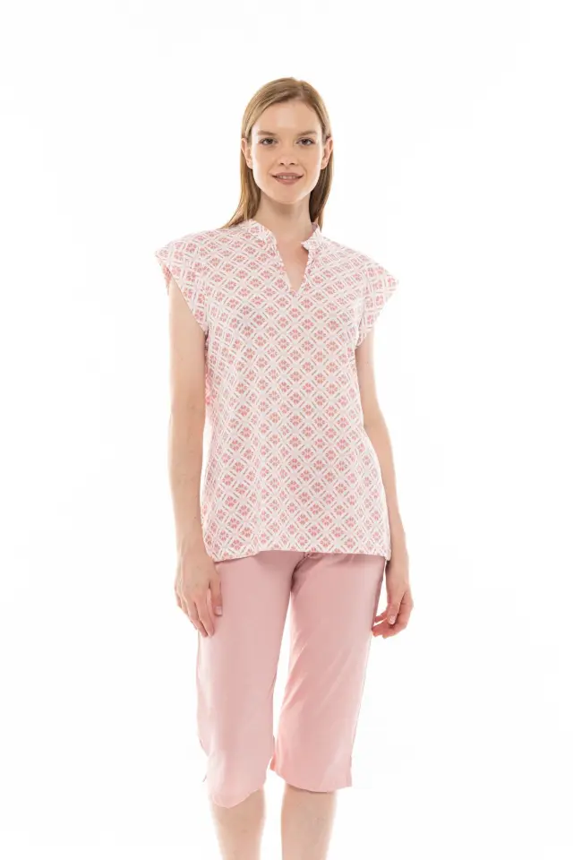 S1270 - Type - PYJAMA CAPRI PINK GEO 2