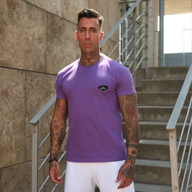 T-shirt Noshame® Μωβ με τύπωμα polymorphic - 142573 - XXL