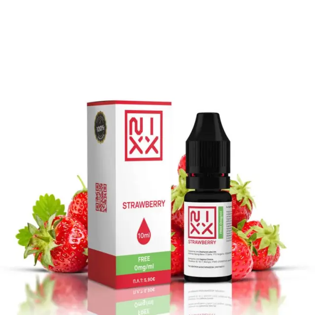 Nixx Strawberry Έτοιμο Υγρό 10ml 0mg