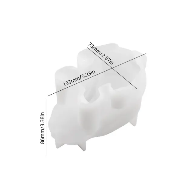 Καλούπι Σιλικόνης, Κουνελάκι για ρεσώ, 13.3x8.6cm 2