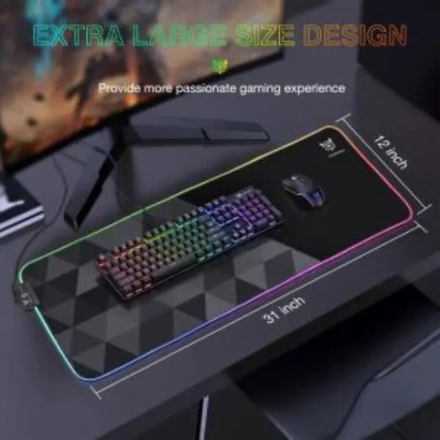 Mousepad Onikuma MP006 RGB Μαύρο (1 τεμ.) N70822 2