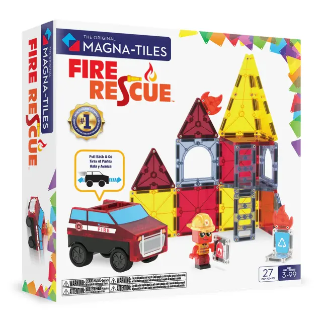 Magna-Tiles Μαγνητικά Πλακίδια Fire Rescue 27 Κομμάτια (3+ ετών) 252027FR