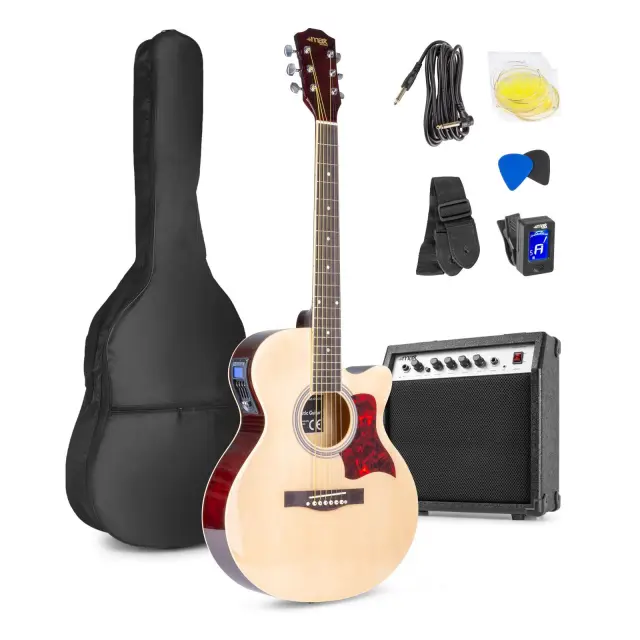 MAX SHOWKIT ΠΑΚΕΤΟ ΗΛΕΚΤΡΟΑΚΟΥΣΤΙΚΗΣ ΚΙΘΑΡΑΣ ΦΥΣΙΚΟ