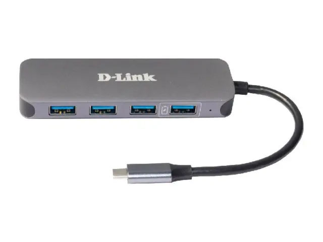 Dlink D-Link USB-C to 4-Port USB 3.0 Hub with Power Delivery (DUB-2340) 2