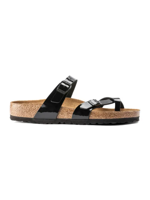 Birkenstock Σαγιονάρες Unisex Birko-Flor Patent(Ανθεκτικό Υλικό Της Birkenstock-Επιτρέπει Την Επαφή Με Το Νερό) Μαύρο BIR/MAYARI 071091 BLACK LA - 46 3