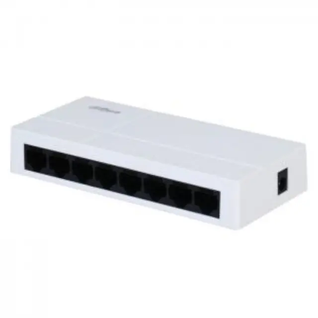 8-Port Unmanaged Gigabit Switch 10/100/1000, σε λευκό χρώμα. 2