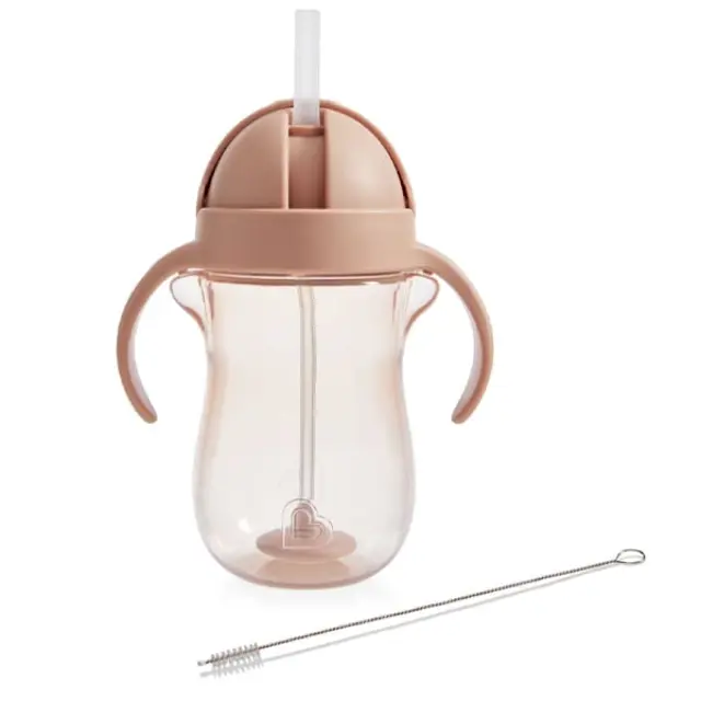 Munchkin Tip & Sip Ποτήρι με Καλαμάκι με Βαρίδι 9m+ 296ml – Σκυλάκι 2