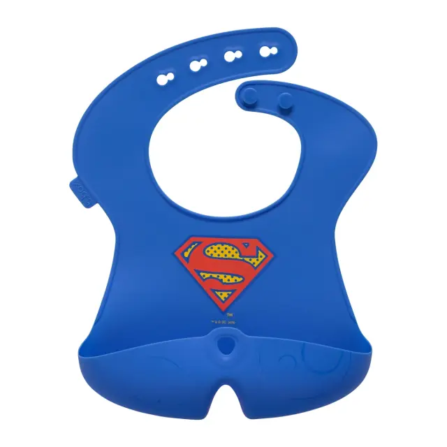 B.Box Superman Σαλιάρα Σιλικόνης με Τσέπη 4 Μηνών ως 3 Ετών