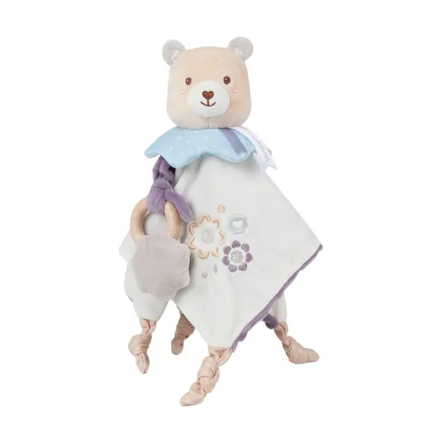 Μαλακό Πανάκι Teddy Flower Nani Cuddle & Teether 60-108