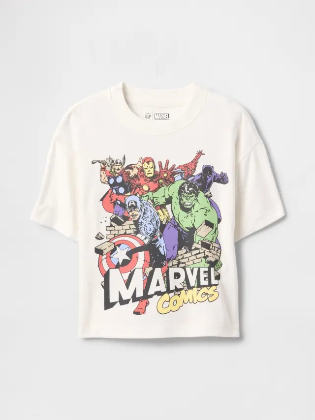 Βρεφική & Νηπιακή Marvel Oversized Graphic Μπλούζα New off white - 18-24M
