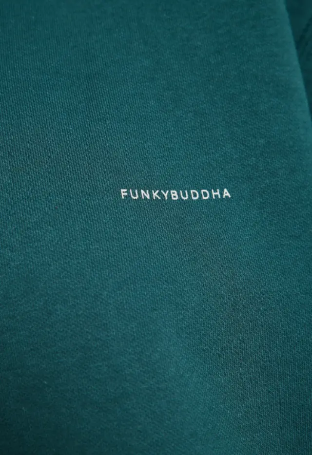 FunkyBuddha ανδρική μονόχρωμη φούτερ μπλούζα FBM014-003-06-1 2