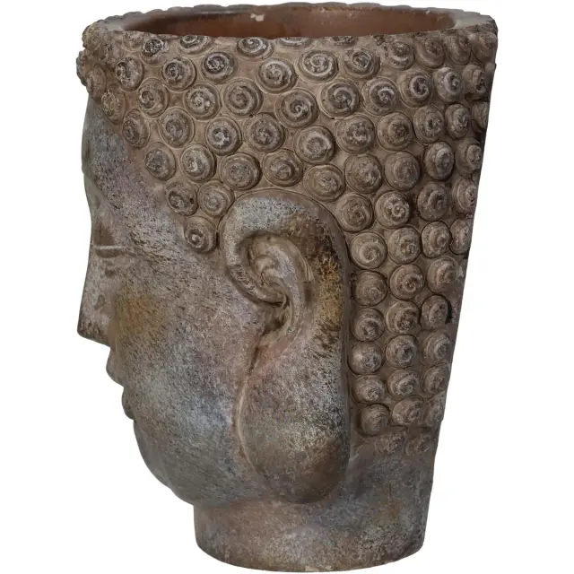 Κασπώ Βούδας Καφέ Τσιμέντο 15x13.5x16.5cm 3